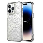 For iPhone 14 Pro Dynamic Colorful Rhombus Diamond Series PC + TPU Phone Case(White)