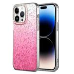 For iPhone 14 Pro Max Dynamic Colorful Rhombus Diamond Series PC + TPU Phone Case(Pink)