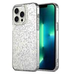 For iPhone 13 Pro Max Dynamic Colorful Rhombus Diamond Series PC + TPU Phone Case(White)