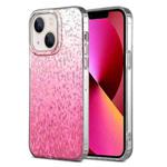 For iPhone 13 Dynamic Colorful Rhombus Diamond Series PC + TPU Phone Case(Pink)