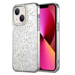 For iPhone 13 Dynamic Colorful Rhombus Diamond Series PC + TPU Phone Case(White)