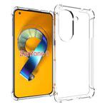 For Asus Zenfone 9 Shockproof Non-slip Thickening TPU Phone Case(Transparent)