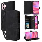 For iPhone 17 Multifunctional Multi-Card Wallet Phone Leather Case(Black)
