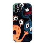 For iPhone 15 Pro Max Precise Hole Glossy PC Phone Case(Cute Monster)