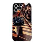 For iPhone 15 Pro Max Precise Hole Glossy PC Phone Case(Train Station)