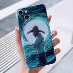 For iPhone 15 Plus Precise Hole Oil Painting Pattern PC Phone Case(Thinker)