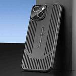 For iPhone 15 Ice Sense Heat Dissipation Electroplating Frosted Phone Case(Black)