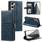 For Samsung Galaxy S23+ 5G Simple 6-Card Wallet Leather Phone Case(Navy Blue)