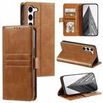 For Samsung Galaxy S23+ 5G Simple 6-Card Wallet Leather Phone Case(Brown)