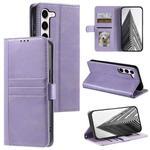 For Samsung Galaxy S23+ 5G Simple 6-Card Wallet Leather Phone Case(Purple)