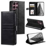 For Samsung Galaxy S22 Ultra 5G Simple 6-Card Wallet Leather Phone Case(Black)
