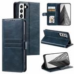 For Samsung Galaxy S22+ 5G Simple 6-Card Wallet Leather Phone Case(Navy Blue)