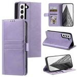 For Samsung Galaxy S22+ 5G Simple 6-Card Wallet Leather Phone Case(Purple)