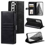 For Samsung Galaxy S22+ 5G Simple 6-Card Wallet Leather Phone Case(Black)