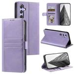 For Samsung Galaxy A55 5G Simple 6-Card Wallet Leather Phone Case(Purple)