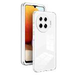 For Tecno Spark 20 Pro+ 3 in 1 Clear TPU Color PC Frame Phone Case(White)