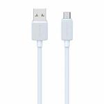 USAMS US-SJ690 USB to Micro USB 2A Striped Fast Charge Data Cable, Length:1m(Blue)