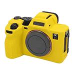 For Sony ILCE7RM5 / A7R5 Litchi Texture Soft Silicone Protective Case(Yellow)