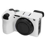 For Sony ILCE-6700 / A6700 Litchi Texture Soft Silicone Protective Case(White)
