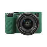 For Sony ILCE-7CM2 / A7C II / A7CR Litchi Texture Soft Silicone Protective Case(Green)