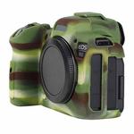 For Canon EOS R6 Mark II Litchi Texture Soft Silicone Protective Case(Camouflage)