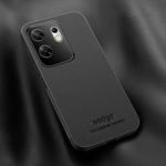 For Infinix Zero 30 4G HUIYI Leather Magnetic Phone Case(Black)