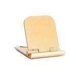 Portable Foldable Cell Phone Holder Creative Mini Desktop Stand(Gold)