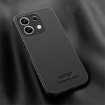 For Xiaomi Redmi Note 13 4G HUIYI Leather Magnetic Phone Case(Black)