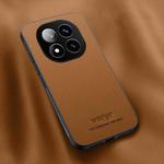 For Redmi Note 14 Pro+ 5G HUIYI Leather Magnetic Phone Case(Brown)