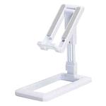 Lazy Folding Phone Holder Portable Retractable Desktop Phone Tablet Holder(White)