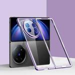 For vivo X Fold5 6D Electroplating PC Shockproof Phone Case(Purple)