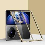 For vivo X Fold5 6D Electroplating PC Shockproof Phone Case(Gold)