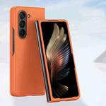 For Samsung Galaxy Z Fold6 Skin Feel PC Full Coverage Shockproof Phone Case(Orange)