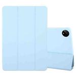 For Huawei MatePad Pro 11 2022/2024 Tri-fold Silicone Leather Tablet Case(Ice Blue)