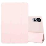 For Huawei Matepad Air 12 Tri-fold Silicone Leather Tablet Case(Pink)