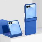 For Samsung Galaxy Z Flip7 3 Parts Skin Feel PC Full Coverage Shockproof Phone Case(Klein Blue)