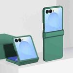For Samsung Galaxy Z Flip7 3 Parts Skin Feel PC Full Coverage Shockproof Phone Case(Forest Green)