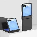 For Samsung Galaxy Z Flip7 3 Parts Skin Feel PC Full Coverage Shockproof Phone Case(Black)