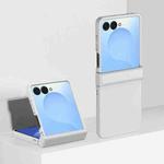 For Samsung Galaxy Z Flip7 3 Parts Skin Feel PC Full Coverage Shockproof Phone Case(White)