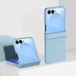 For Samsung Galaxy Z Flip7 3 Parts Skin Feel PC Full Coverage Shockproof Phone Case(Sky Blue)