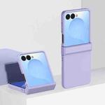 For Samsung Galaxy Z Flip7 3 Parts Skin Feel PC Full Coverage Shockproof Phone Case(Sakura Purple)
