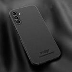 For Samsung Galaxy A25 5G HUIYI Leather Magnetic Phone Case(Black)