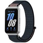 For Samsung Galaxy Fit 3 Nylon Loop Hook and Loop Fastener Watch Band(Official Black)