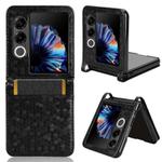 For ZTE nubia Flip2 A404ZT Honeycomb Dot Texture Card Slot Leather Phone Case(Black)