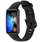 For Huawei Band 8 / 9 / 9 NFC Solid Color Colorful Buckle Silicone Watch Band(Black)