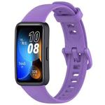 For Huawei Band 9 / 9 NFC Solid Color Colorful Buckle Silicone Watch Band(Purple)