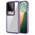 For vivo iQOO 11 Transparent Acrylic + TPU Shockproof Phone Case(Transparent Purple)