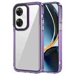 For OnePlus Nord CE3/OPPO K11 Transparent Acrylic + TPU Shockproof Phone Case(Transparent Purple)