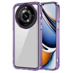 For Realme 11 Pro/11 Pro+ Transparent Acrylic + TPU Shockproof Phone Case(Transparent Purple)
