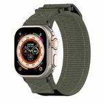 For Apple Watch SE 2023 40mm Nylon Hook And Loop Fastener Watch Band(Grey)